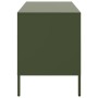 Muebles de TV 2 piezas acero laminado verde oliva 68x39x50,5 cm de , Muebles TV - Ref: Foro24-843051, Precio: 174,47 €, Descu...