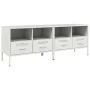 Muebles de TV 2 pzas acero laminado frío blanco 68x39x50,5 cm de , Muebles TV - Ref: Foro24-843053, Precio: 172,51 €, Descuen...