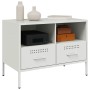 Muebles de TV 2 pzas acero laminado frío blanco 68x39x50,5 cm de , Muebles TV - Ref: Foro24-843053, Precio: 174,47 €, Descuen...