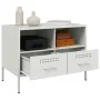 Muebles de TV 2 pzas acero laminado frío blanco 68x39x50,5 cm de , Muebles TV - Ref: Foro24-843053, Precio: 172,51 €, Descuen...
