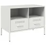 Muebles de TV 2 pzas acero laminado frío blanco 68x39x50,5 cm de , Muebles TV - Ref: Foro24-843053, Precio: 172,51 €, Descuen...