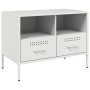 Muebles de TV 2 pzas acero laminado frío blanco 68x39x50,5 cm de , Muebles TV - Ref: Foro24-843053, Precio: 174,47 €, Descuen...
