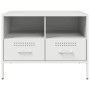 Muebles de TV 2 pzas acero laminado frío blanco 68x39x50,5 cm de , Muebles TV - Ref: Foro24-843053, Precio: 174,47 €, Descuen...
