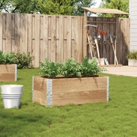 Jardinera de madera maciza de pino 100x50 cm de , Maceteros y jardineras - Ref: Foro24-3295391, Precio: 73,28 €, Descuento: %