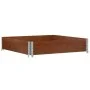 Jardinera de madera maciza de pino marrón 100x100 cm de , Maceteros y jardineras - Ref: Foro24-3295398, Precio: 45,82 €, Desc...