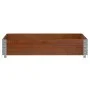 Jardinera de madera maciza de pino marrón 100x100 cm de , Maceteros y jardineras - Ref: Foro24-3295398, Precio: 45,82 €, Desc...