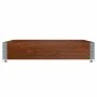 Jardinera de madera maciza de pino marrón 100x100 cm de , Maceteros y jardineras - Ref: Foro24-3295398, Precio: 45,82 €, Desc...