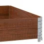 Jardinera de madera maciza de pino marrón 100x100 cm de , Maceteros y jardineras - Ref: Foro24-3295398, Precio: 45,82 €, Desc...