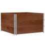 Jardinera de madera maciza de pino marrón 100x100 cm de , Maceteros y jardineras - Ref: Foro24-3295434, Precio: 123,78 €, Des...