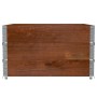 Jardinera de madera maciza de pino marrón 100x100 cm de , Maceteros y jardineras - Ref: Foro24-3295434, Precio: 123,78 €, Des...