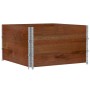 Jardinera de madera maciza de pino marrón 100x100 cm de , Maceteros y jardineras - Ref: Foro24-3295434, Precio: 123,78 €, Des...