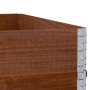 Jardinera de madera maciza de pino marrón 100x100 cm de , Maceteros y jardineras - Ref: Foro24-3295434, Precio: 123,78 €, Des...
