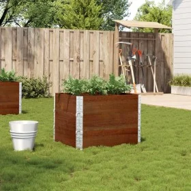 Jardinera de madera maciza de pino marrón 80x60 cm de , Maceteros y jardineras - Ref: Foro24-3295422, Precio: 83,13 €, Descue...