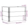 Jardinera de madera maciza de pino negro 80x60 cm de , Maceteros y jardineras - Ref: Foro24-3295420, Precio: 89,29 €, Descuen...