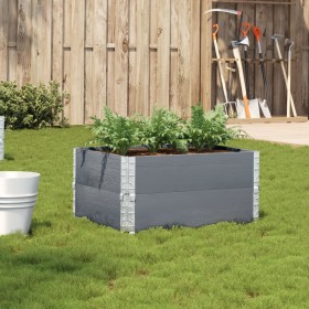 Jardinera de madera maciza de pino gris 80x60 cm de , Maceteros y jardineras - Ref: Foro24-3295841, Precio: 53,31 €, Descuent...