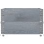 Jardinera de madera maciza de pino gris 80x60 cm de , Maceteros y jardineras - Ref: Foro24-3295841, Precio: 53,31 €, Descuent...