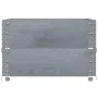 Jardinera de madera maciza de pino gris 80x60 cm de , Maceteros y jardineras - Ref: Foro24-3295841, Precio: 55,50 €, Descuent...