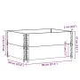 Jardinera de madera maciza de pino gris 80x60 cm de , Maceteros y jardineras - Ref: Foro24-3295841, Precio: 55,50 €, Descuent...