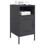 Mesita de noche acero laminado en frío negro 36x39x68 cm de , Mesitas de noche - Ref: Foro24-843066, Precio: 61,24 €, Descuen...