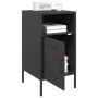 Mesita de noche acero laminado en frío negro 36x39x68 cm de , Mesitas de noche - Ref: Foro24-843066, Precio: 61,24 €, Descuen...