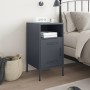 Mesitas de noche 2 unidades acero gris antracita 36x39x68 cm de , Mesitas de noche - Ref: Foro24-843070, Precio: 75,30 €, Des...