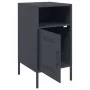 Bedside tables 2 units anthracite gray steel 36x39x68 cm by , Nightstands - Ref: Foro24-843070, Price: 74,29 €, Discount: %