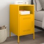 Mesita de noche acero laminado en frío amarillo 36x39x68 cm de , Mesitas de noche - Ref: Foro24-843072, Precio: 64,71 €, Desc...