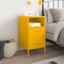 Mesita de noche acero laminado en frío amarillo 36x39x68 cm de , Mesitas de noche - Ref: Foro24-843072, Precio: 64,71 €, Desc...