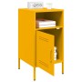 Mesita de noche acero laminado en frío amarillo 36x39x68 cm de , Mesitas de noche - Ref: Foro24-843072, Precio: 64,71 €, Desc...