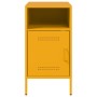 Mesita de noche acero laminado en frío amarillo 36x39x68 cm de , Mesitas de noche - Ref: Foro24-843072, Precio: 64,71 €, Desc...