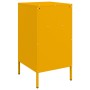 Mesita de noche acero laminado en frío amarillo 36x39x68 cm de , Mesitas de noche - Ref: Foro24-843072, Precio: 64,71 €, Desc...