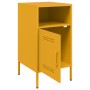 Mesita de noche acero laminado en frío amarillo 36x39x68 cm de , Mesitas de noche - Ref: Foro24-843072, Precio: 64,71 €, Desc...
