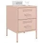 Mesitas de noche 2 unidades acero rosa 36x39x50,5 cm de , Mesitas de noche - Ref: Foro24-842925, Precio: 126,35 €, Descuento: %