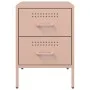 Mesitas de noche 2 unidades acero rosa 36x39x50,5 cm de , Mesitas de noche - Ref: Foro24-842925, Precio: 126,35 €, Descuento: %