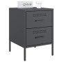 Mesitas de noche 2 unidades acero gris antracita 36x39x50,5 cm de , Mesitas de noche - Ref: Foro24-842927, Precio: 127,79 €, ...