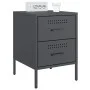 Mesitas de noche 2 unidades acero gris antracita 36x39x50,5 cm de , Mesitas de noche - Ref: Foro24-842927, Precio: 126,35 €, ...