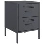 Mesitas de noche 2 unidades acero gris antracita 36x39x50,5 cm de , Mesitas de noche - Ref: Foro24-842927, Precio: 127,79 €, ...