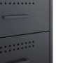 Mesitas de noche 2 unidades acero gris antracita 36x39x50,5 cm de , Mesitas de noche - Ref: Foro24-842927, Precio: 127,79 €, ...