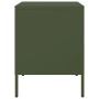 Mesitas de noche 2 unidades acero verde oliva 36x39x50,5 cm de , Mesitas de noche - Ref: Foro24-842931, Precio: 127,79 €, Des...