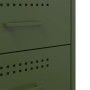 Mesitas de noche 2 unidades acero verde oliva 36x39x50,5 cm de , Mesitas de noche - Ref: Foro24-842931, Precio: 127,79 €, Des...
