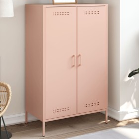 Aparador de acero rosa 68x39x113 cm de , Aparadores - Ref: Foro24-842965, Precio: 147,32 €, Descuento: %