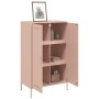 Aparador de acero rosa 68x39x113 cm de , Aparadores - Ref: Foro24-842965, Precio: 147,32 €, Descuento: %