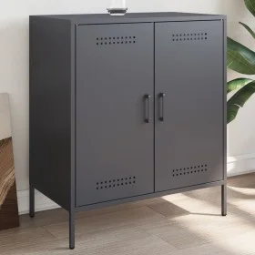 Aparador de acero gris antracita 68x39x79 cm de , Aparadores - Ref: Foro24-842978, Precio: 107,27 €, Descuento: %