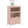 Aparador de acero rosa 68x39x113 cm de , Aparadores - Ref: Foro24-842971, Precio: 128,39 €, Descuento: %