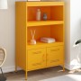 Aparador de acero amarillo mostaza 68x39x113 cm de , Aparadores - Ref: Foro24-842973, Precio: 128,54 €, Descuento: %