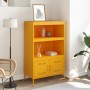 Aparador de acero amarillo mostaza 68x39x113 cm de , Aparadores - Ref: Foro24-842973, Precio: 128,54 €, Descuento: %