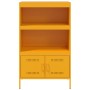 Aparador de acero amarillo mostaza 68x39x113 cm de , Aparadores - Ref: Foro24-842973, Precio: 128,54 €, Descuento: %