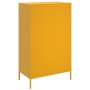 Aparador de acero amarillo mostaza 68x39x113 cm de , Aparadores - Ref: Foro24-842973, Precio: 128,54 €, Descuento: %