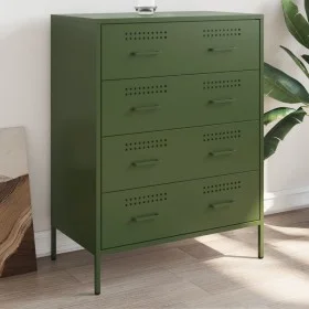Olive green steel sideboard 68x39x89 cm by , Sideboards - Ref: Foro24-842986, Price: 154,63 €, Discount: %
