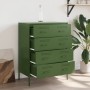 Aparador de acero verde oliva 68x39x89 cm de , Aparadores - Ref: Foro24-842986, Precio: 157,07 €, Descuento: %